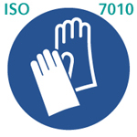 保護手袋着用(ISO 7010) 保護手袋着用(ISO 7010)