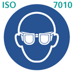 安全眼鏡着用(ISO 7010) 安全眼鏡着用(ISO 7010)