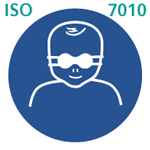 乳幼児の目を遮光眼鏡で保護(ISO 7010) 乳幼児の目を遮光眼鏡で保護(ISO 7010)