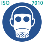 呼吸保護具/防護マスク着用(ISO 7010) 呼吸保護具/防護マスク着用(ISO 7010)