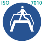 歩道橋を使用せよ(ISO 7010) 歩道橋を使用せよ(ISO 7010)
