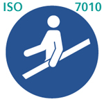 手すりを使用せよ(ISO 7010) 手すりを使用せよ(ISO 7010)