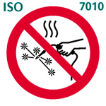 火気使用作業禁止（ISO 7010）