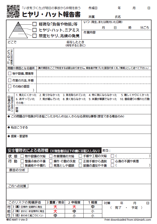 インシデント 報告 書